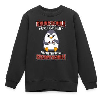 Grundschulabschluss Gesamtschule 5 Klasse - Kinder Premium Organic Sweatshirt - Schwarz - Vorne - AI Model Kid Female (0cm)