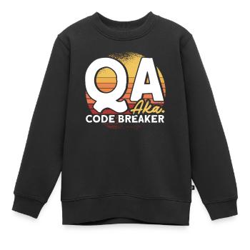 QA Ingenieur QA Tester Software Tester - Kinder Premium Organic Sweatshirt - Schwarz - Vorne - AI Model Kid Female (0cm)