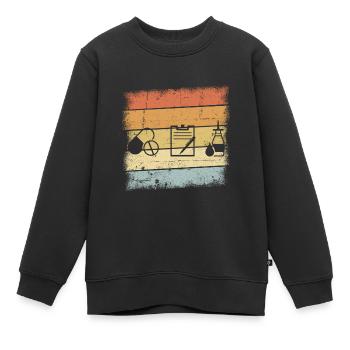 Pharmacien - Sweat Premium enfant bio - noir - Devant - AI Model Kid Female (0cm)