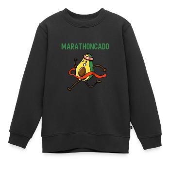 Ultramarathon 100 Kilometer Ultralaufen - Kinder Premium Organic Sweatshirt - Schwarz - Vorne - AI Model Kid Female (0cm)