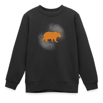 Bär - Kinder Premium Organic Sweatshirt - Schwarz - Vorne - AI Model Kid Female (0cm)