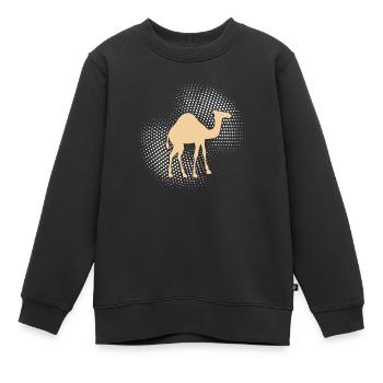 Kamel Dromedar - Kinder Premium Organic Sweatshirt - Schwarz - Vorne - AI Model Kid Female (0cm)