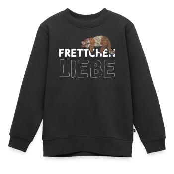 Frettchen Liebe Otter Tierliebhaber - Kinder Premium Organic Sweatshirt - Schwarz - Vorne - AI Model Kid Female (0cm)