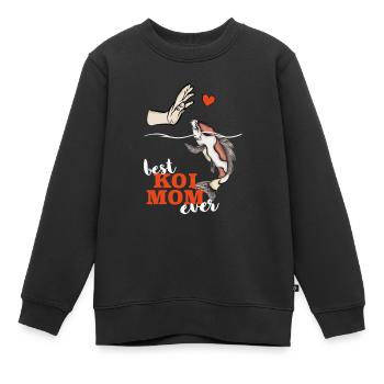 Kois Meilleur Koi Mama jamais Koi - Sweat Premium enfant bio - noir - Devant - AI Model Kid Female (0cm)