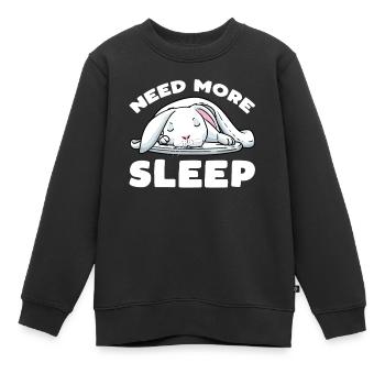 Weißer Hase Kaninchen - Kinder Premium Organic Sweatshirt - Schwarz - Vorne - AI Model Kid Female (0cm)