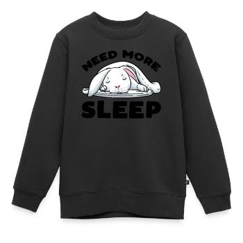 Weißer Hase Kaninchen - Kinder Premium Organic Sweatshirt - Schwarz - Vorne - AI Model Kid Female (0cm)