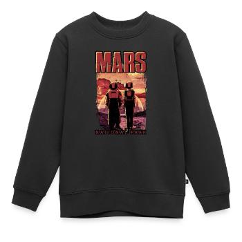 Mars National Park - Kosmologie Science Fiction - Kinder Premium Organic Sweatshirt - Schwarz - Vorne - AI Model Kid Female (0cm)