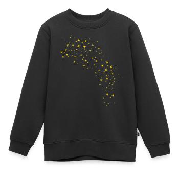 Starry Sky Gold - Kids Premium Organic Sweatshirt - black - Front - AI Model Kid Female (0cm)