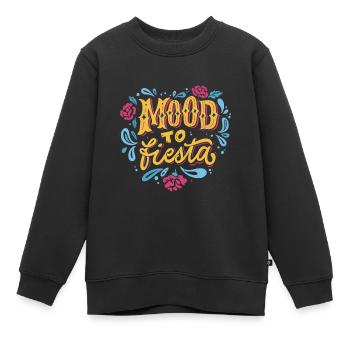 Mood to fiesta Mood to fiesta Geschenk Inspiration - Kinder Premium Organic Sweatshirt - Schwarz - Vorne - AI Model Kid Female (0cm)