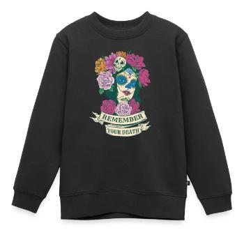 Erinnern Sie sich an Ihren Tod schöne mexikanische - Kinder Premium Organic Sweatshirt - Schwarz - Vorne - AI Model Kid Female (0cm)