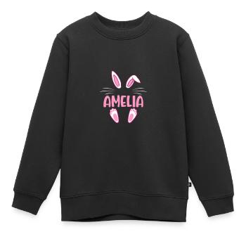 AMELIA Easter - Kinder Premium Organic Sweatshirt - Schwarz - Vorne - AI Model Kid Female (0cm)