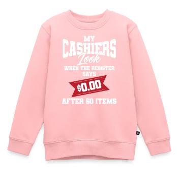 Coupon Shopper Discount Couponer Vente à prix réduit - Sweat Premium enfant bio - rose - Devant - AI Model Kid Female (0cm)