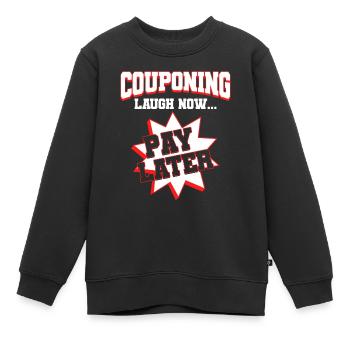 Coupon Shopper Discount Couponer Vente à prix réduit - Sweat Premium enfant bio - noir - Devant - AI Model Kid Female (0cm)