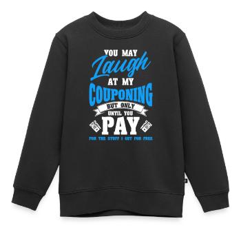 Coupon Shopper Discount Couponer Vente à prix réduit - Sweat Premium enfant bio - noir - Devant - AI Model Kid Female (0cm)
