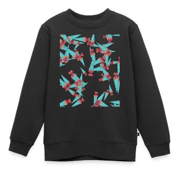 Cadeau d’inscription au cartable - Sweat Premium enfant bio - noir - Devant - AI Model Kid Female (0cm)