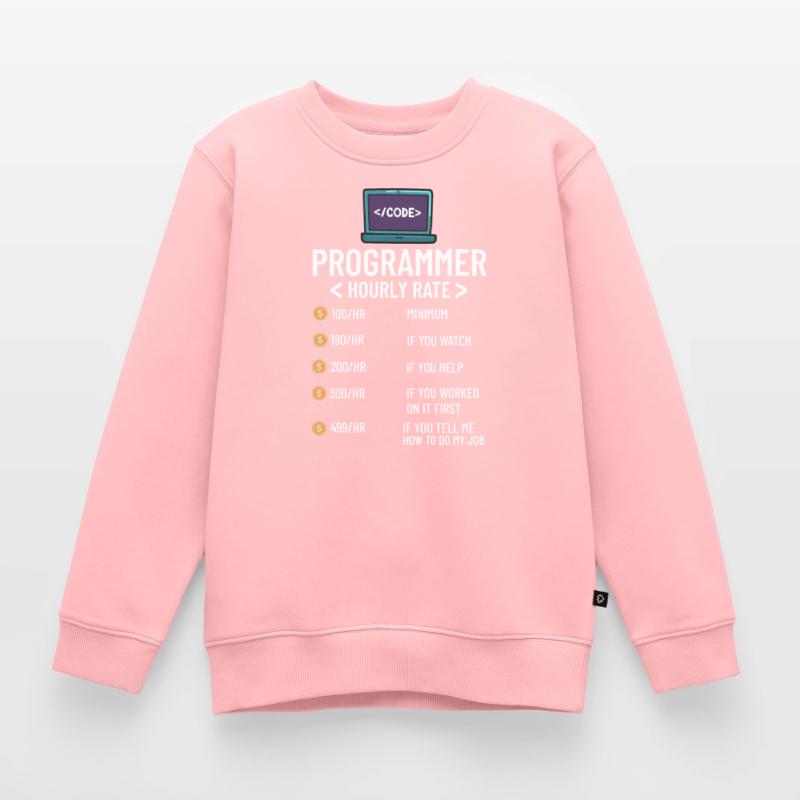 Programmer Programming Computer Developer Pc Kids Premium Organic Sweatshirt
