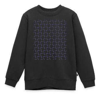 Chauve-souris Halloween - Sweat Premium enfant bio - noir - Devant - AI Model Kid Female (0cm)