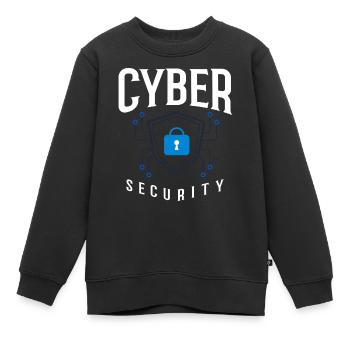 Cyber Security Information Computer Sicherheit - Kinder Premium Organic Sweatshirt - Schwarz - Vorne - AI Model Kid Female (0cm)