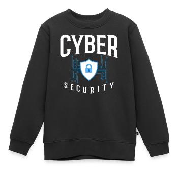 Cyber Security Information Computer Sicherheit - Kinder Premium Organic Sweatshirt - Schwarz - Vorne - AI Model Kid Female (0cm)