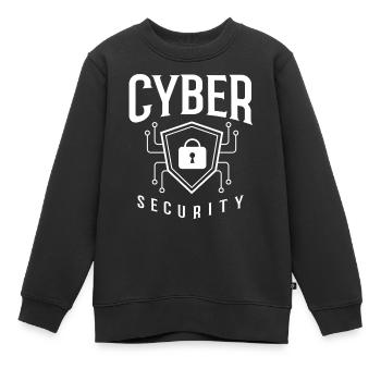 Cyber Security Information Computer Sicherheit - Kinder Premium Organic Sweatshirt - Schwarz - Vorne - AI Model Kid Female (0cm)