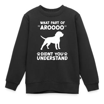 Beagle Fan Dog Motif Drôle Beagle Gassi - Sweat Premium enfant bio - noir - Devant - AI Model Kid Female (0cm)