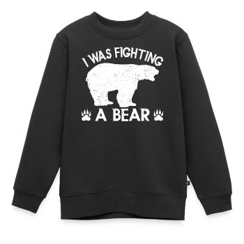 Bears Brown Bear Polar Bear Bear - Kids Premium Organic Sweatshirt - black - Front - AI Model Kid Female (0cm)