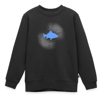 Poisson - Sweat Premium enfant bio - noir - Devant - AI Model Kid Female (0cm)