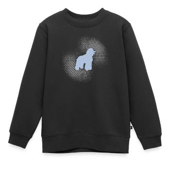 Pudel - Kinder Premium Organic Sweatshirt - Schwarz - Vorne - AI Model Kid Female (0cm)