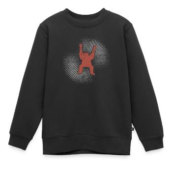 Orang-outan - Sweat Premium enfant bio - noir - Devant - AI Model Kid Female (0cm)