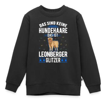 Leonberger Glitzer - Kinder Premium Organic Sweatshirt - Schwarz - Vorne - AI Model Kid Female (0cm)