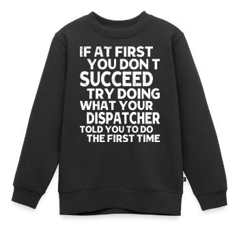 Transitaire Spedition Speditionskaufmann Dispo - Sweat Premium enfant bio - noir - Devant - AI Model Kid Female (0cm)