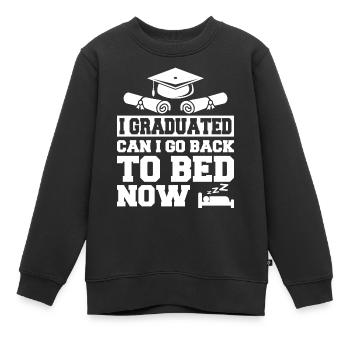 Schule Student Schüler Lehrer - Kinder Premium Organic Sweatshirt - Schwarz - Vorne - AI Model Kid Female (0cm)