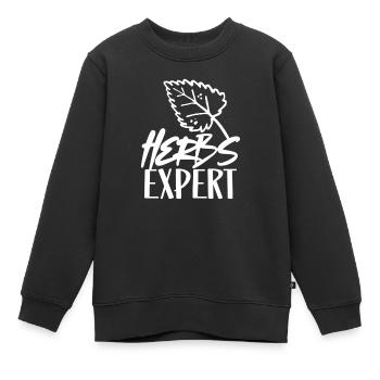 Herb Expert Herb Herb Garden - Sweat Premium enfant bio - noir - Devant - AI Model Kid Female (0cm)