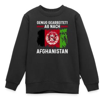 Urlaub Afghane Afghanistan - Kinder Premium Organic Sweatshirt - Schwarz - Vorne - AI Model Kid Female (0cm)