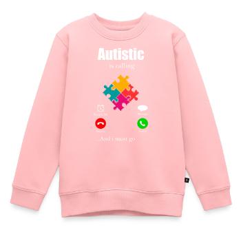 Autismus Geschenk Autist Asperger ADHS Autism - Kinder Premium Organic Sweatshirt - Rosa - Vorne - AI Model Kid Female (0cm)