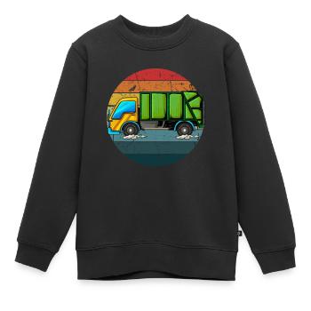 Müllmann Geschenk Müll Müllabfuhr Abfall Beruf - Kinder Premium Organic Sweatshirt - Schwarz - Vorne - AI Model Kid Female (0cm)