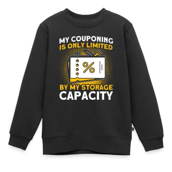 Coupon Shopper Discount Couponer Vente à prix réduit - Sweat Premium enfant bio - noir - Devant - AI Model Kid Female (0cm)