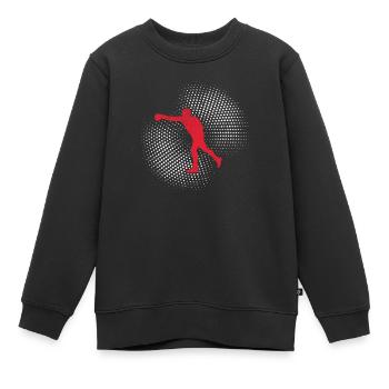 Boxe - Sweat Premium enfant bio - noir - Devant - AI Model Kid Female (0cm)