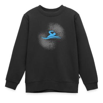 Nager - Sweat Premium enfant bio - noir - Devant - AI Model Kid Female (0cm)