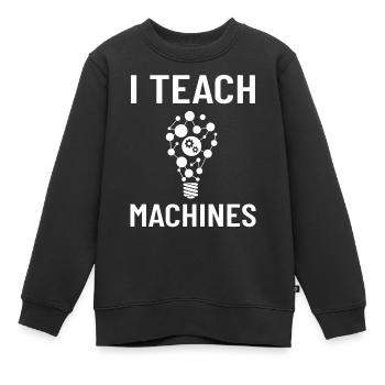 Maschinelles Lernen Künstliche Intelligenz AI - Kinder Premium Organic Sweatshirt - Schwarz - Vorne - AI Model Kid Female (0cm)