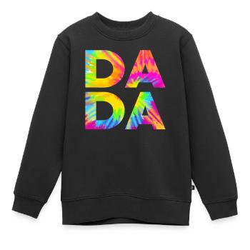 Dad - Kinder Premium Organic Sweatshirt - Schwarz - Vorne - AI Model Kid Female (0cm)
