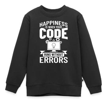 Développeur de logiciels de développement de logiciels - Sweat Premium enfant bio - noir - Devant - AI Model Kid Female (0cm)