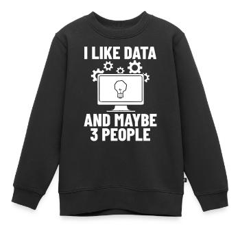 Software Development Software Developer Developer - Kids Premium Organic Sweatshirt - black - Front - AI Model Kid Female (0cm)