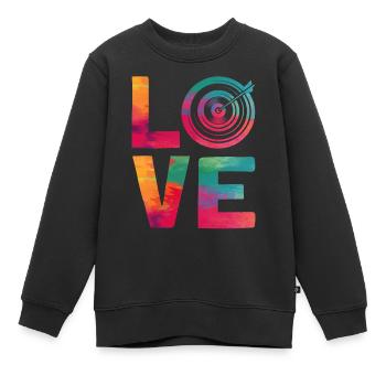 Tir à l’arc Archer Archer Girl Water - Sweat Premium enfant bio - noir - Devant - AI Model Kid Female (0cm)