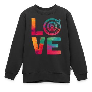 Tir à l’arc Archer Archer Girl Water - Sweat Premium enfant bio - noir - Devant - AI Model Kid Female (0cm)