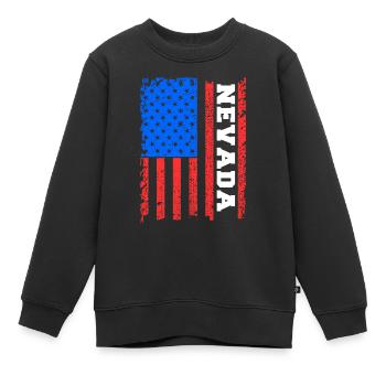 Nevada - Kinder Premium Organic Sweatshirt - Schwarz - Vorne - AI Model Kid Female (0cm)