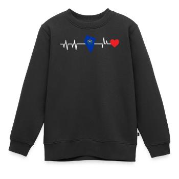 Nevada - Kinder Premium Organic Sweatshirt - Schwarz - Vorne - AI Model Kid Female (0cm)