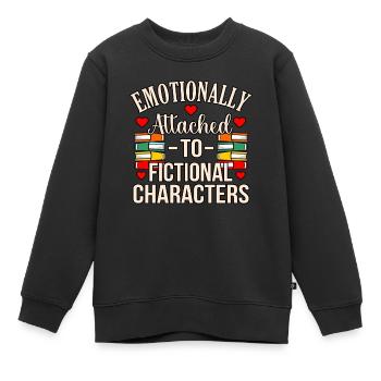 Romanfiguren Poesie Dichter Gedichte - Kinder Premium Organic Sweatshirt - Schwarz - Vorne - AI Model Kid Female (0cm)