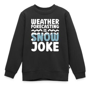 Météorologue Météo Climat Prévisions Météo - Sweat Premium enfant bio - noir - Devant - AI Model Kid Female (0cm)