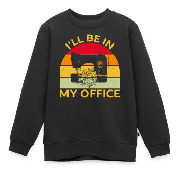 Schneiderin Schneider Nähmaschiene - Kinder Premium Organic Sweatshirt - Schwarz - Vorne - AI Model Kid Female (0cm)